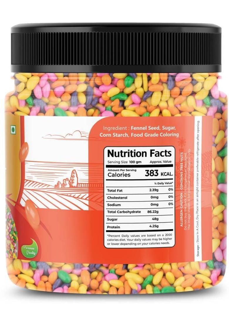 Flavour Mosaic Coloured Saunf 800G | Sweet Fennel Seeds, Mukhwas, Digestive (Pack Of 2) Sweet Mouth Freshener (2 X 400 G)