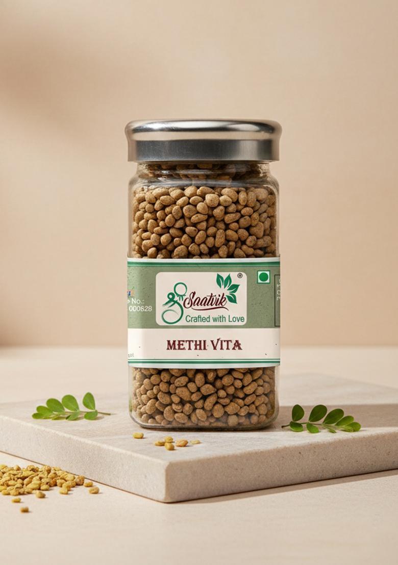 Shree Saatvik Methi Vita | Fenugreek Seeds Digestive Pills | Churan Mukhwas Mouth Freshener (0.18 Kg)