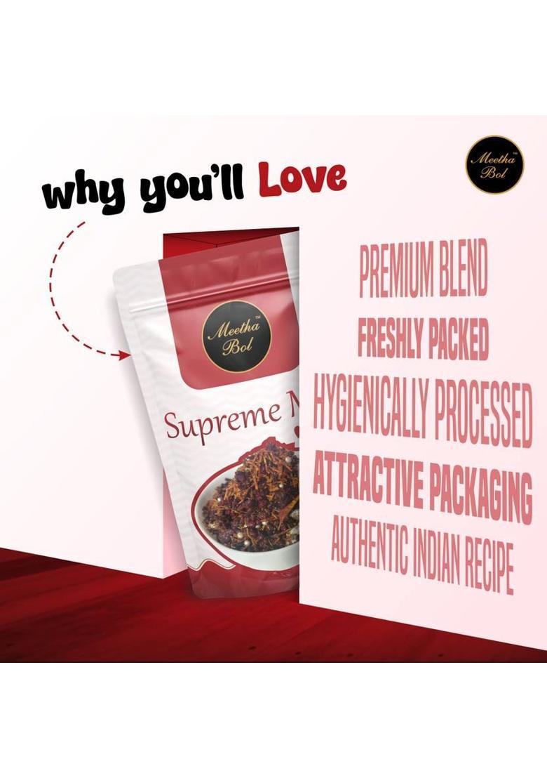 Meetha Bol Supreme Mix : Mixed Flavor Mouth Freshener | Premium Digestive Mukhwas Mixed Flavor Mouth Freshener (100 G)