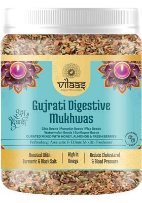 Vilaas Gujarati Digestive Mix 300G | Royal Mukhwas | Mouth Freshener & Fibre Sweet Mouth Freshener&nbsp;&nbsp;(300 G)