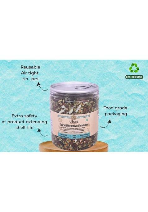 Vilaas Gujarati Digestive Mix 300G | Royal Mukhwas | Mouth Freshener & Fibre Sweet Mouth Freshener (300 G)