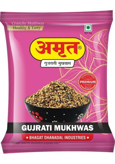Amrut Dal & Gujarati Mukhwas Traditional Indian Mouth Freshener Combo Mouth Freshener (4 X 200 G)