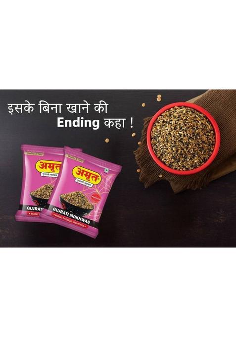 Amrut Dal & Gujarati Mukhwas Traditional Indian Mouth Freshener Combo Mouth Freshener (4 X 200 G)