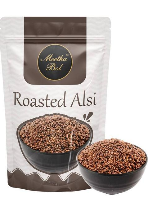 Meetha Bol Roasted Alsi : Healthy Flax Seed Mukhwas For Digestion Weight Loss & Hair Growth Alsi Flavor Mouth Freshener (100 G)