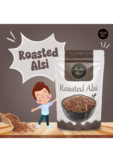 Meetha Bol Roasted Alsi : Healthy Flax Seed Mukhwas For Digestion Weight Loss & Hair Growth Alsi Flavor Mouth Freshener (100 G)
