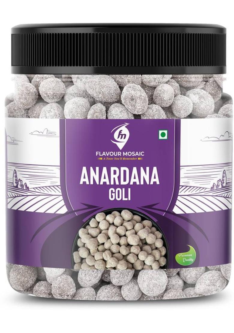 Flavour Mosaic Anardana Goli | Mukhwas Digestive, Churan Mouth Freshener Sweet Mouth Freshener (400 G)