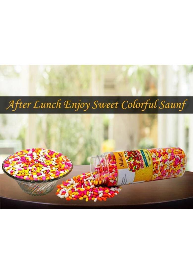 Midiron Colourful Sugar Coated Saunf – 150 Gms Fennel Mouth Freshener Mukshwas Sweet Mouth Freshener (150 G)