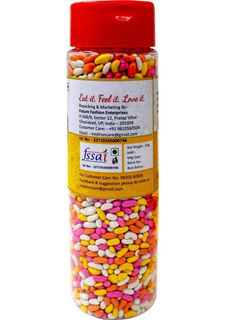 Midiron Colourful Sugar Coated Saunf – 150 Gms Fennel Mouth Freshener Mukshwas Sweet Mouth Freshener (150 G)
