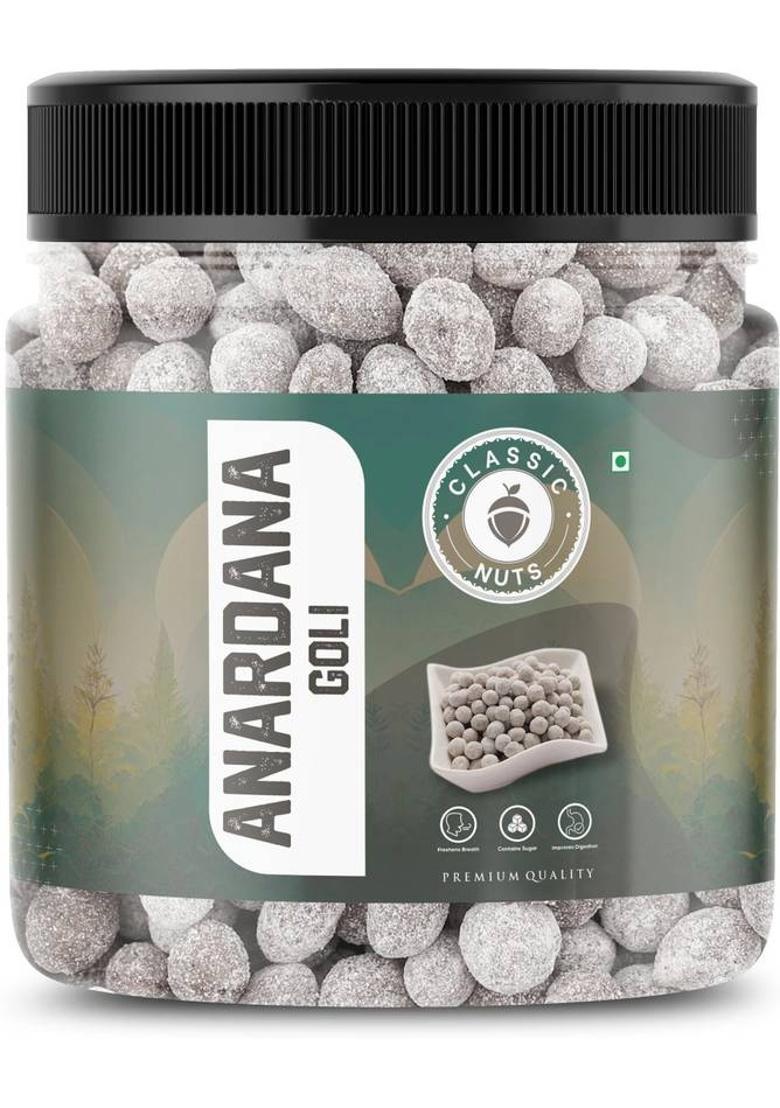 Classic Nuts Anardana Goli | Churan Goli | Digestive,After-Meal,Mukhwas | Mouth Freshener Pomegranate Goli Mouth Freshener (250 G)