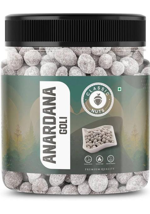 Classic Nuts Anardana Goli | Churan Goli | Digestive,After-Meal,Mukhwas | Mouth Freshener Pomegranate Goli Mouth Freshener&nbsp;&nbsp;(250 G)