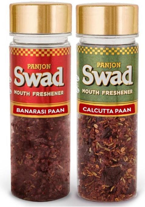 Swad Banarasi Paan & Calcutta Paan Mukhwas Mouth Freshener (100% Natural & Digestive), 2 Bottles, 200G Banarasi Paan & Calcutta Paan Mukhwas Mouth Freshener (100% Natural & Digestive) Mouth Freshener&nbsp;&nbsp;(2 X 100 G)