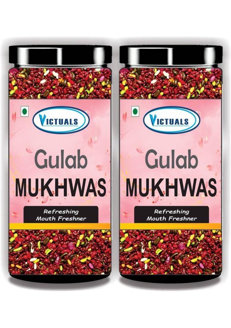 Victuals Gulab Mukhwas| Shahi Gulab Mukhwas Mouth Freshener (2 X 200 G)