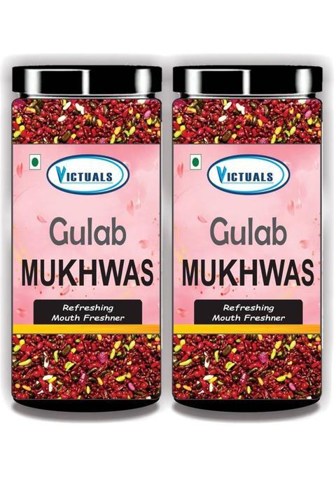 Victuals Gulab Mukhwas| Shahi Gulab Mukhwas Mouth Freshener&nbsp;&nbsp;(2 X 200 G)