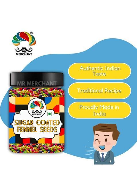 Mr. Merchant Sugar Coated Fennel Seeds, 300Gm Sweet Mouth Freshener (300 G)