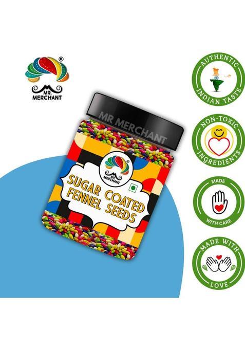 Mr. Merchant Sugar Coated Fennel Seeds, 300Gm Sweet Mouth Freshener (300 G)