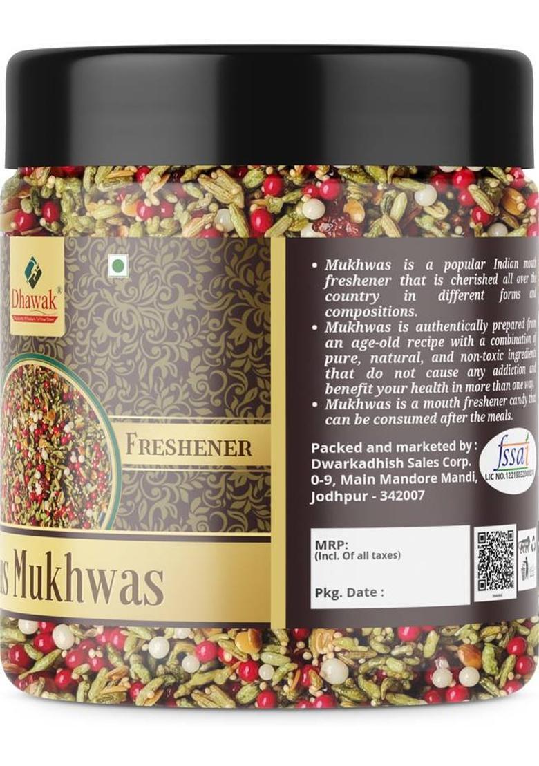 Dhawak Khus Mukhwas Home Made Mouth Freshener|Digestive After-Meal Mukhwas Mint Mouth Freshener (2 X 350 G)