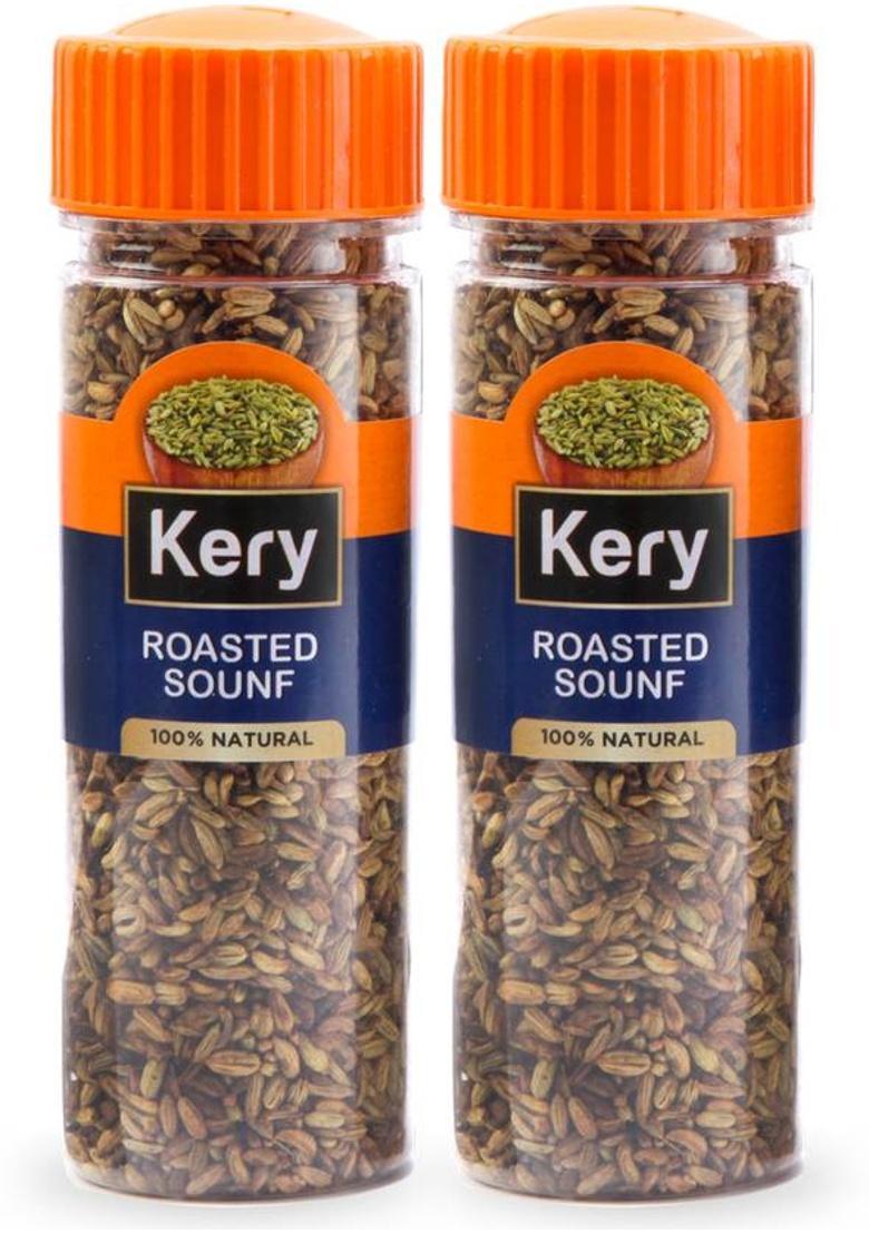 Kery Mukhwas Roasted Saunf, 2 Pack X 60 Gms| Mukhwas Roasted Saunf| Mouth Freshener (2 X 60 G)