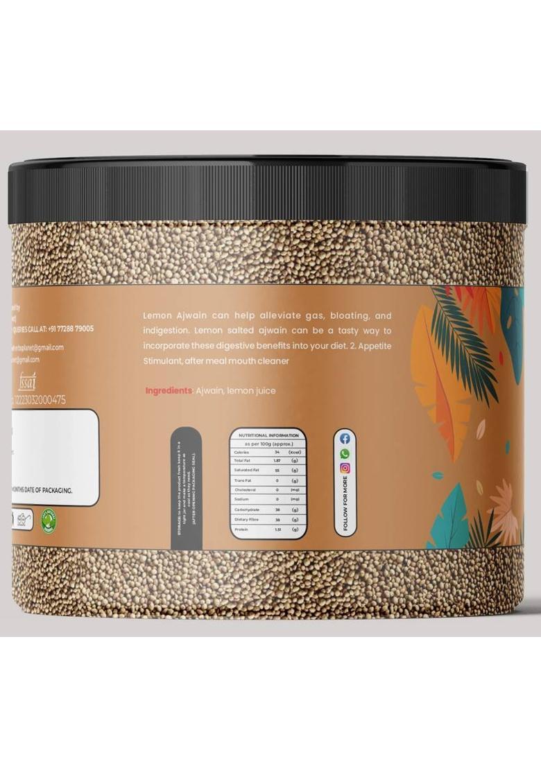 The Herbs Planet Lemon Ajwain | Ajwain Nimbu | Digestive Mukhwas | Improves Digestion Lemon Mouth Freshener (250 G)