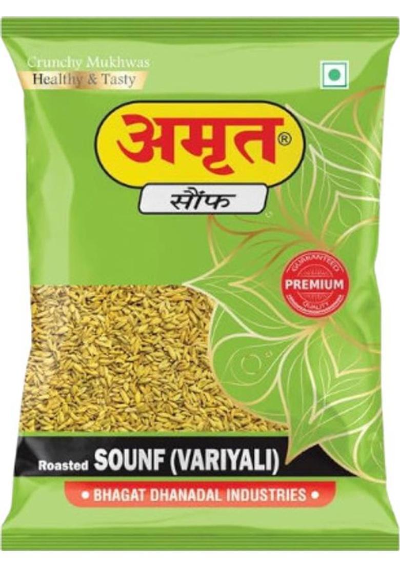 Amrut Roasted Saunf & Gujarati Mukhwas Traditional Indian Mouth Freshener Combo Mouth Freshener (4 X 200 G)