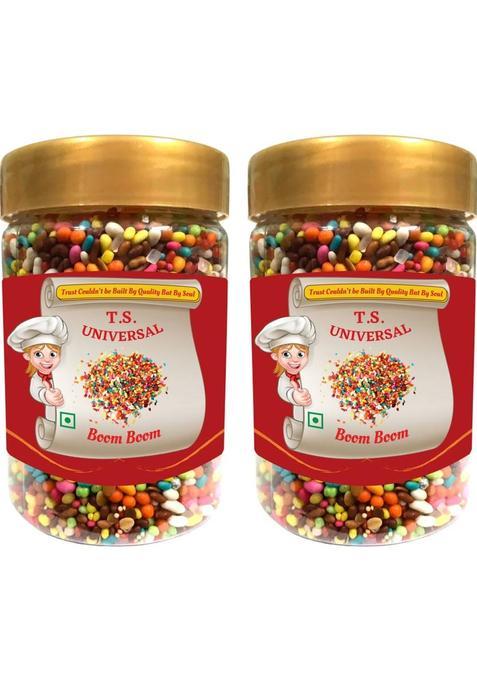 T.S. Universal Boom Boom Mukhwas Combo/After Meal & Drink Mouth Freshener/Sugar Coated Seeds, Sweet, Menthol Mouth Freshener&nbsp;&nbsp;(2 X 250 G)