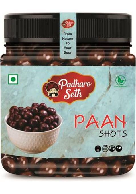 Padharo Seth Paan Shots Candy | Instant Paan Mukhwas | Sweet Refreshing Mouth Freshener Snack Paan Shots Mouth Freshener (100 G)