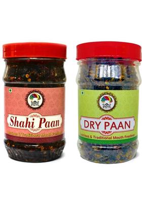 Mr. Merchant Shahi Paan And Dry Paan Combo Mukhwas Mouth Freshener (Banarasi / Calcutti Mitha Paan) Sweet Mouth Freshener&nbsp;&nbsp;(2 X 220 G)