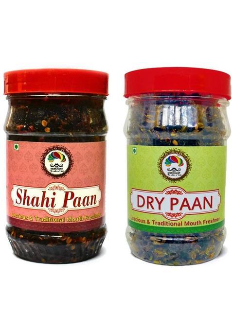 Mr. Merchant Shahi Paan And Dry Paan Combo Mukhwas Mouth Freshener (Banarasi / Calcutti Mitha Paan) Sweet Mouth Freshener  (2 X 220 G)