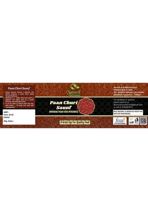 Nature Connect Paan Churi Mukwas | Home Made Mouth Freshener|Digestive, After-Meal Paan Churi Mukhwas Mouth Freshener (400 G)