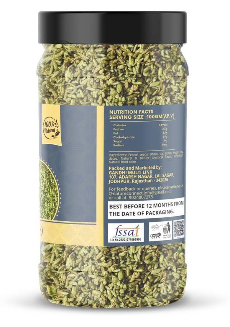 Nature Connect Rashbhari Mukhwas Home Made |Mouth Freshener|Digestive, After-Meal Mint Mouth Freshener (800 G)