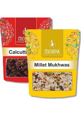 Morpa Calcutta Supari-Free Meetha Dry Pan, Millet Mukhwas For Fresh Breath Mukhwas Mukhwas Mouth Freshener&nbsp;&nbsp;(2 X 200 G)