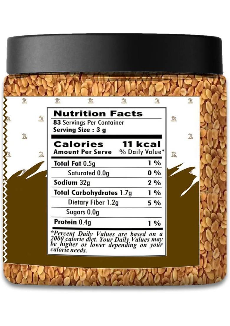 The Rathi Dhaniya Dal | Roasted Split Coriander Seeds Dhana Daal For Mukhwas Coriander Mouth Freshener (250 G)