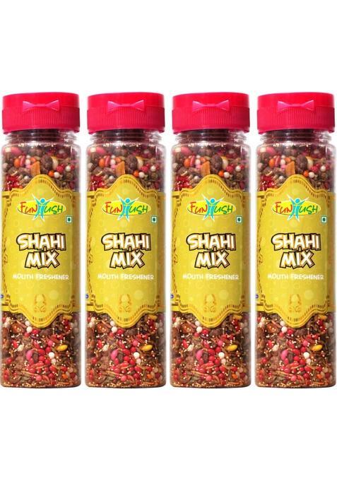 Funtush Shahi Mix Mukhwas 100 Grams Bottle | Mukhwas Mouth Freshener | Royal Mukhwas Mint Mouth Freshener&nbsp;&nbsp;(4 X 1 Pieces)
