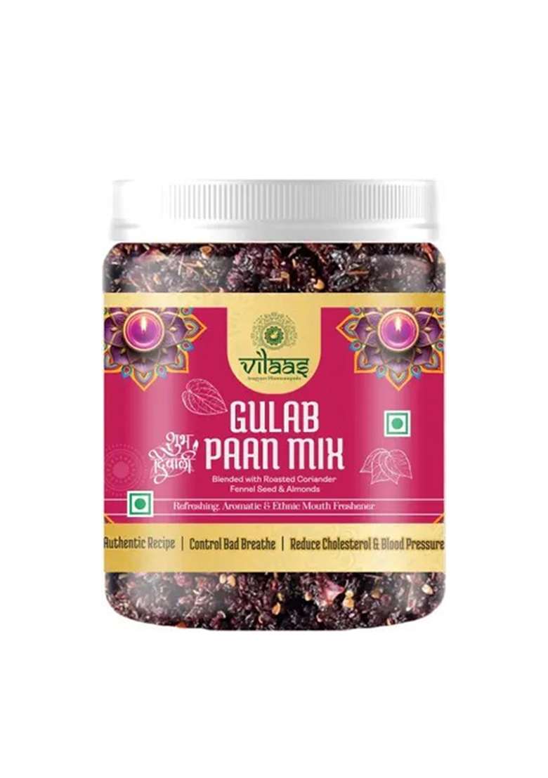 Vilaas Gulab Paan Mukhwas – Sweet & Refreshing Paan Mix For After Meal Freshness Gulaab Mouth Freshener&nbsp;&nbsp;(300 G) - Indya