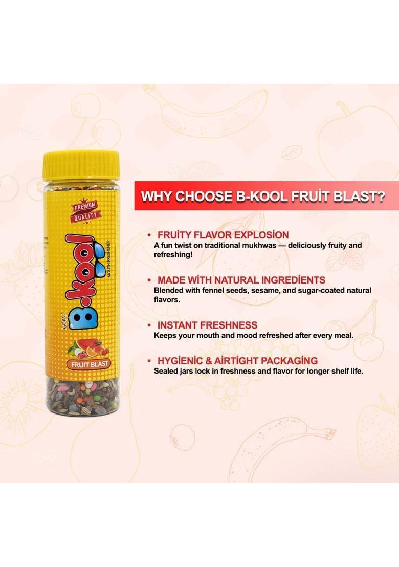 Gopal Pan Ki Jaan Khus With Device B-Kool Fruit Blast Mouth Freshener | Fruity Mukhwas With Natural Ingredients Fruit Flavor Mouth Freshener (100 G)