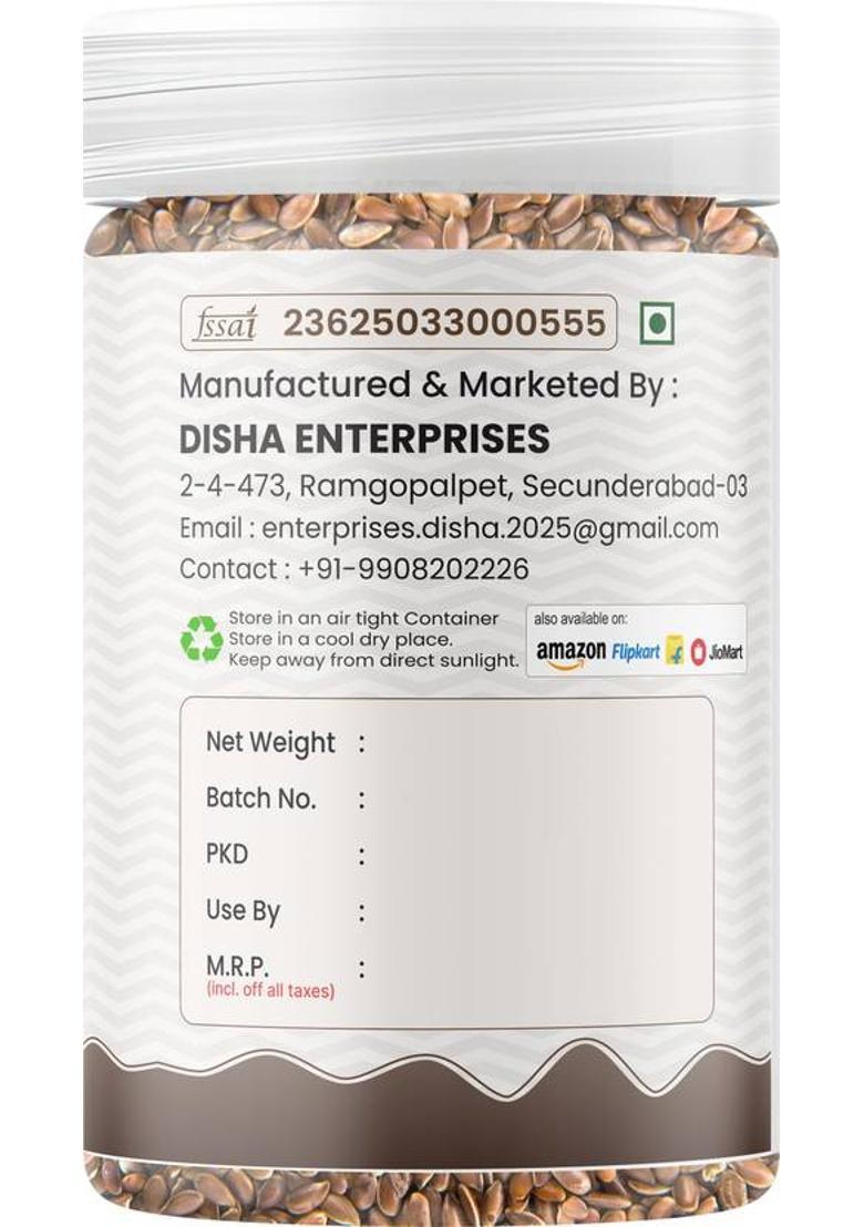 Meetha Bol Roasted Alsi: Healthy Flax Seed Mukhwas For Digestion Weight Loss & Hair Growth Alsi Flavor Mouth Freshener (100 G)