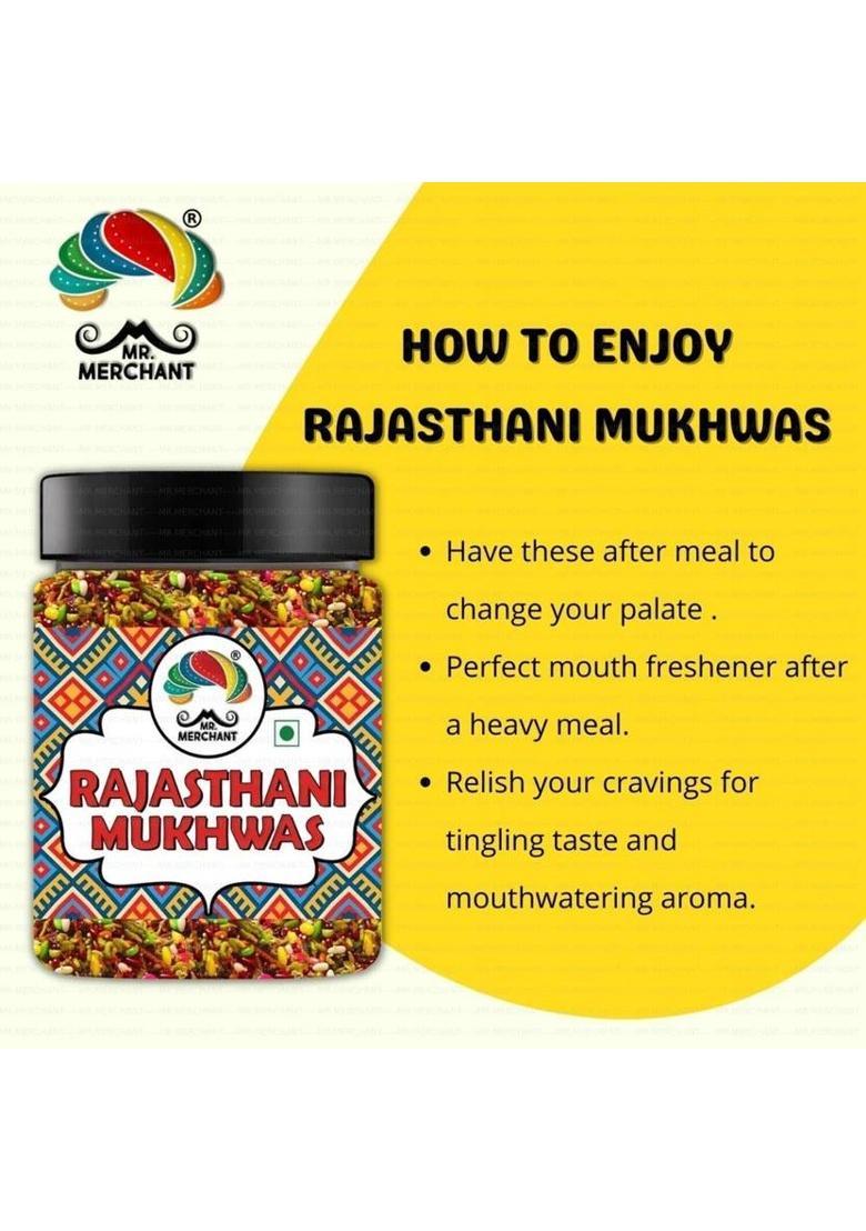 Mr. Merchant Rajasthani Mukhwas (Traditional Rajasthani Mouth Freshener Mixture) Sweet Mouth Freshener (300 G)