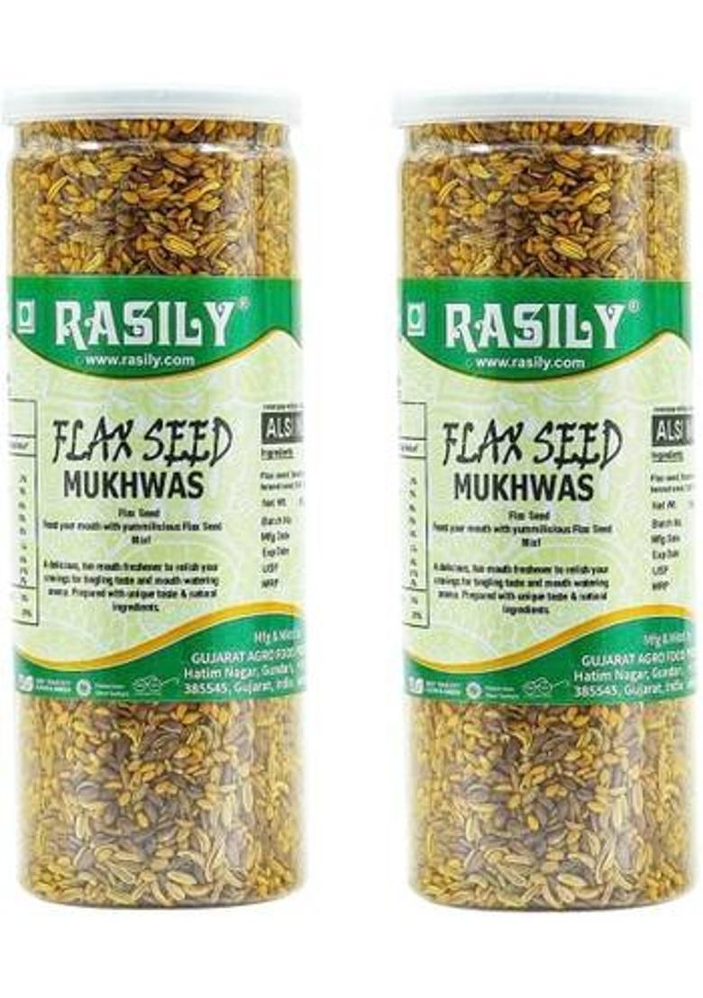 Rasily Flax Seed Mukhwas 160Gm (Pack Of 2) Flax Seed Mouth Freshener (2 X 160 G)
