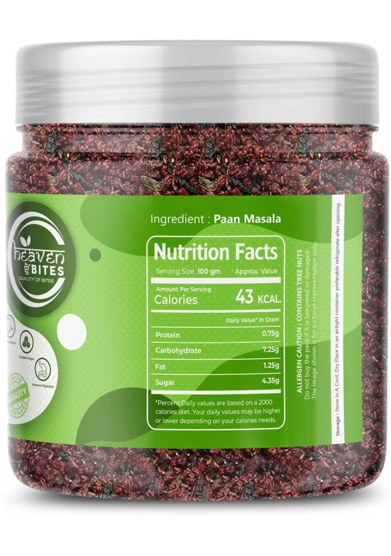 Heaven Bites Paan Masala Mukhwas Without Supari | Sweet & Hygienically Packed Paan Masala Mouth Freshener (250 G)