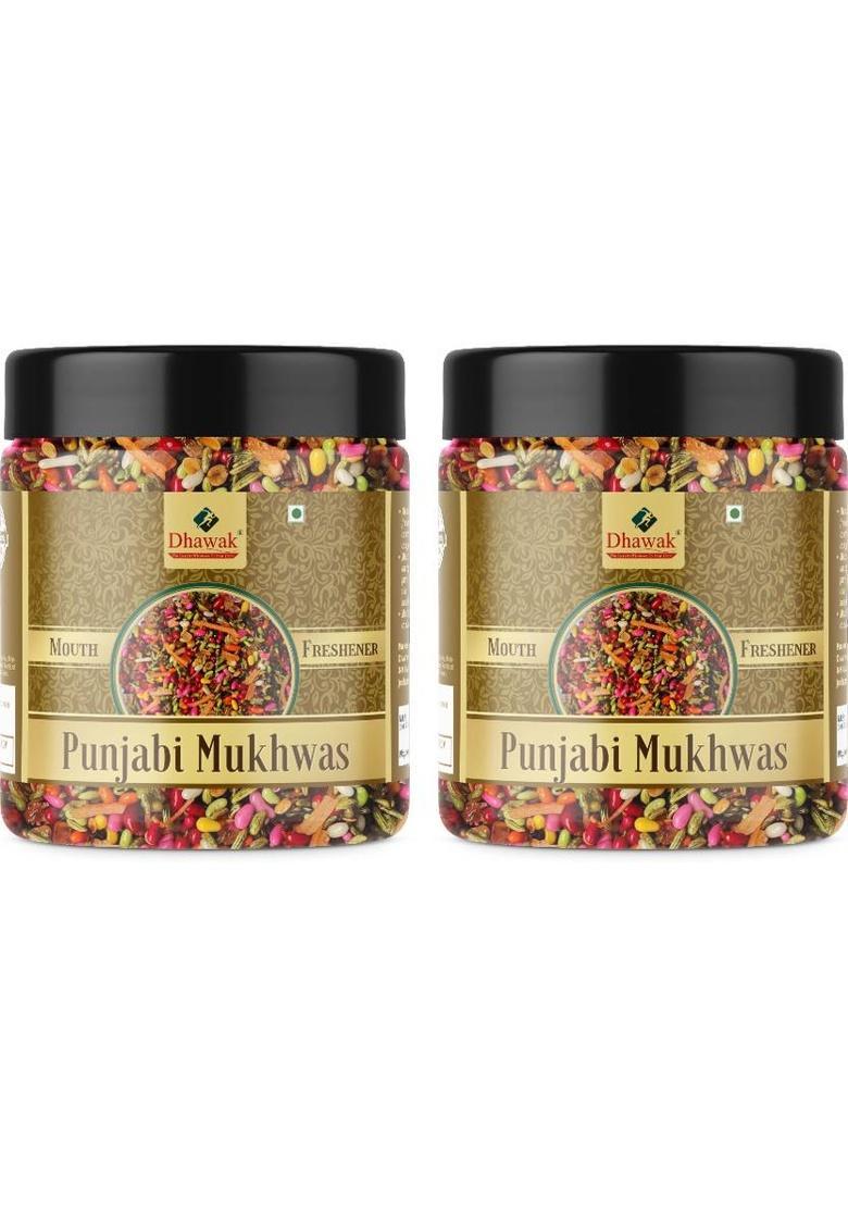 Dhawak Punjabi Mukhwas Home Made Punjabi Mouth Freshner|Digestive, After-Meal,Mukhwas Mint Mouth Freshener (2 X 350 G)