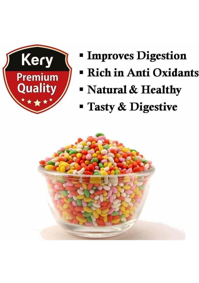 Kery Colorful Saunf Mouth Freshener, 2 Bottles, 360G [Sugar Coated Fennel Sonf Mukhwas] Colorful Saunf Mouth Freshener Mouth Freshener (2 X 180 G)
