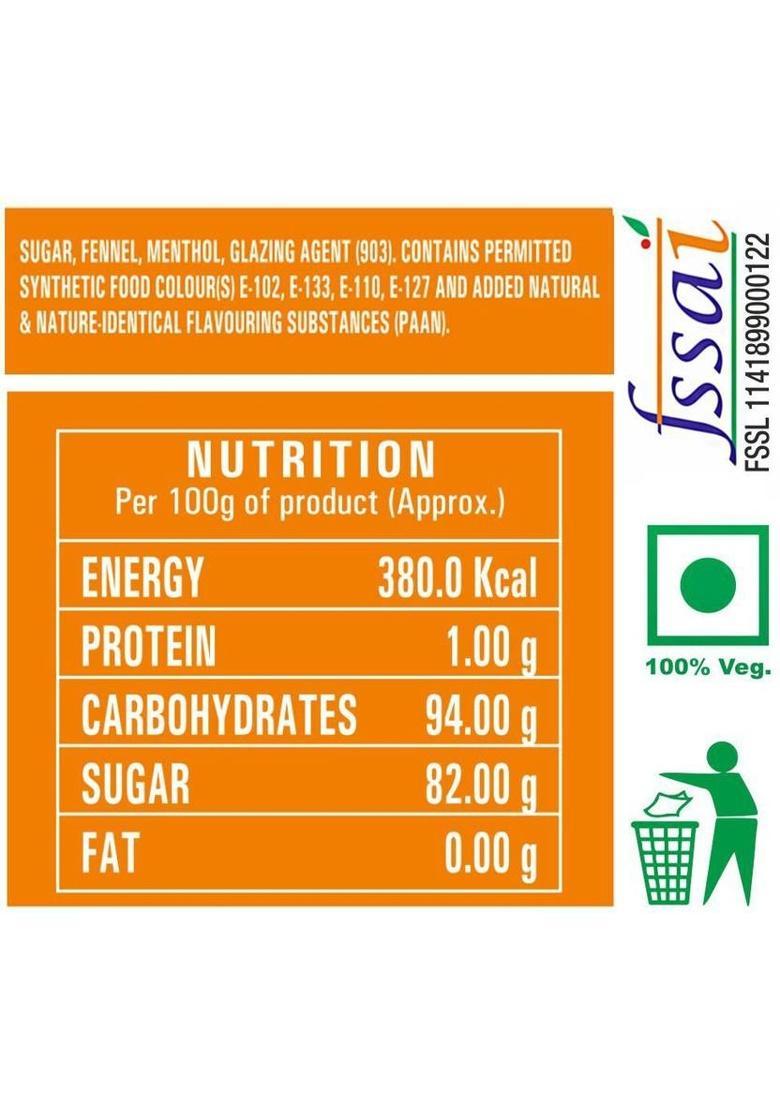 Kery Colorful Saunf Mouth Freshener, 2 Bottles, 360G [Sugar Coated Fennel Sonf Mukhwas] Colorful Saunf Mouth Freshener Mouth Freshener (2 X 180 G)