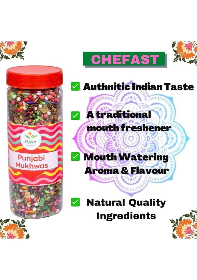 Chefast Punjabi Mukhwas [ Digestive, After-Meal Snack] Pack Of 2 Sweet Mouth Freshener (2 X 230 G)