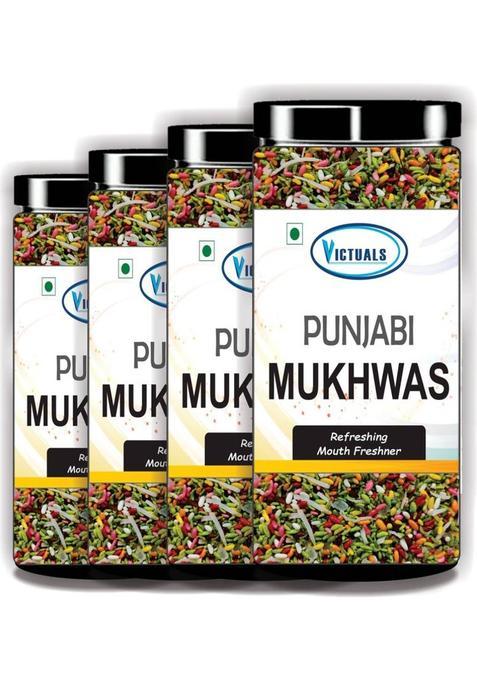 Victuals Punjabi Mukhwas |Mouth Freshner | Digestive After Meal Snack Peppermint Mouth Freshener&nbsp;&nbsp;(4 X 200 G)