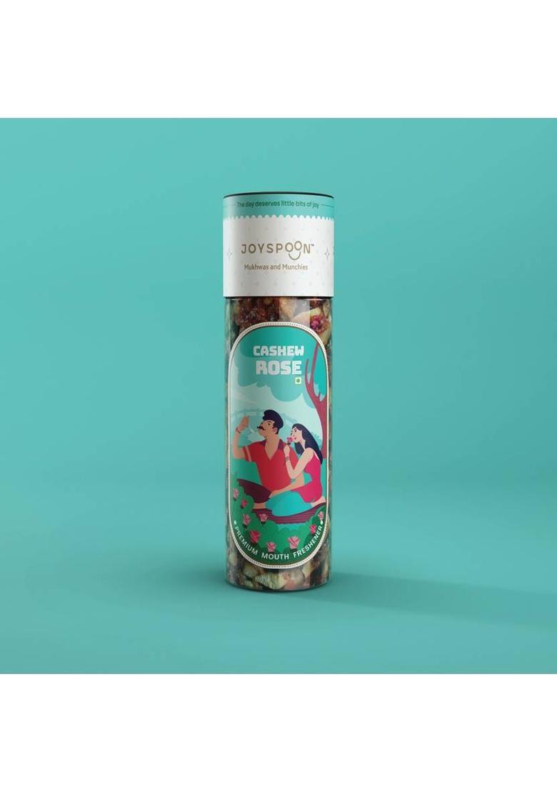 Joyspoon Traditional Cashew Rose Mukhwas Cashew Rose Mouth Freshener (100 G)