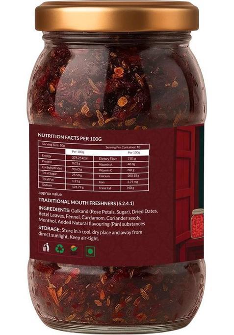 Orgrain India Paan Mukhwas | Premium Handcrafted Gulkand & Dry Fruits | After Meal Digestive | Traditional Betel Leaf Mouth Freshener (300 G)