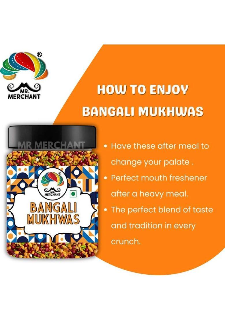 Mr. Merchant Bangali Mukhwas, Mouth Freshener Mukhwas Mix (Pack Of 1 (300Gm Jar Pack)) Sweet Mouth Freshener (300 G)