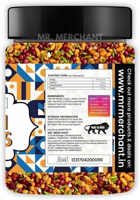 Mr. Merchant Bangali Mukhwas, Mouth Freshener Mukhwas Mix (Pack Of 1 (300Gm Jar Pack)) Sweet Mouth Freshener (300 G)