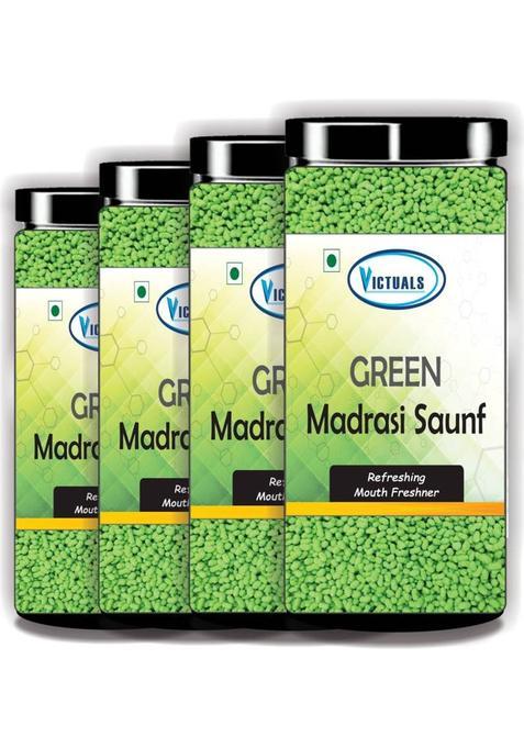Victuals Green Madrasi Saunf Mukhwas | Mouth Freshner Peppermint Mouth Freshener&nbsp;&nbsp;(4 X 200 G)