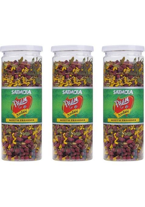 Satmola Mouth Freshner Pan-E-Andaj – Paan Style Digestive Mukhwas Sweet Pack Of 3 Pan Mouth Freshener&nbsp;&nbsp;(3 X 200 G)