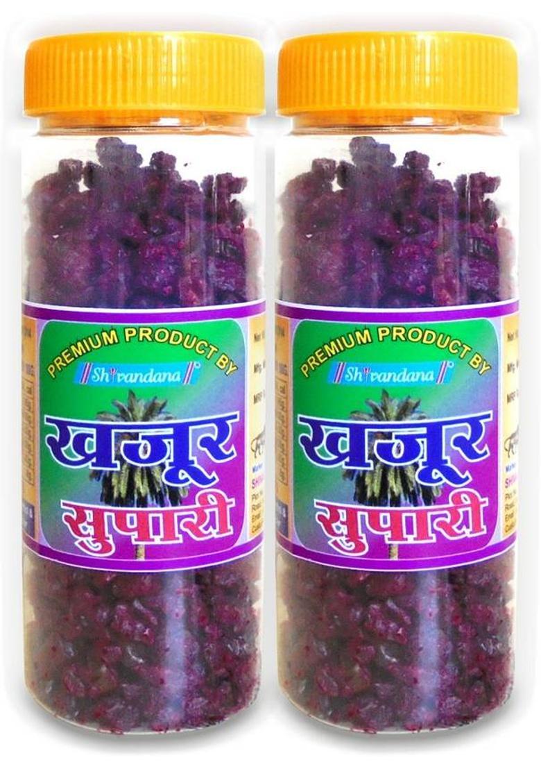 Shivandana Sweet Khajur Supari/Khajoor Supari/Soft Supari (Mukhwas) Mouth Freshener Khajoor Mouth Freshener (2 X 200 G)